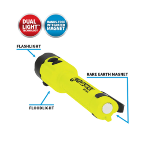 Dual-Light Flashlight with Tail Magnet