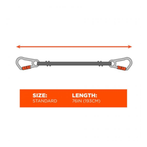 Tool Lanyard – XL Locking Carabiner and Swivel Carabiner – 80lbs 