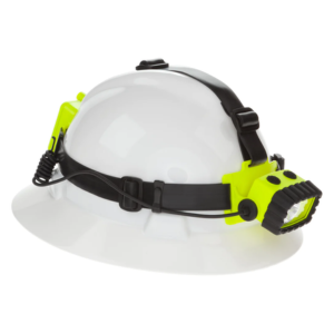 Safety Rated, Intrinsically Safe LED Headlamp with White and Red LEDs – Green