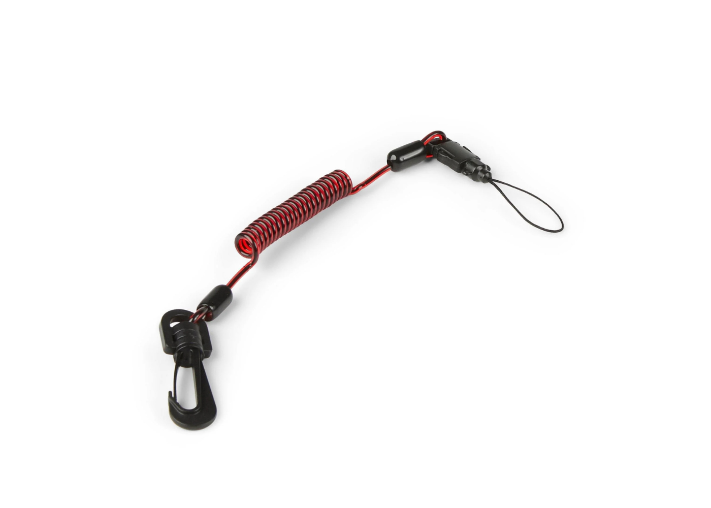 Coil E-Tether With Poly Clip