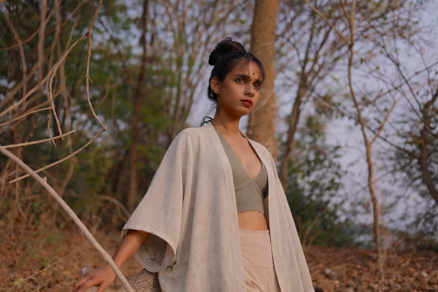 Boho Cotton Kimono- plain