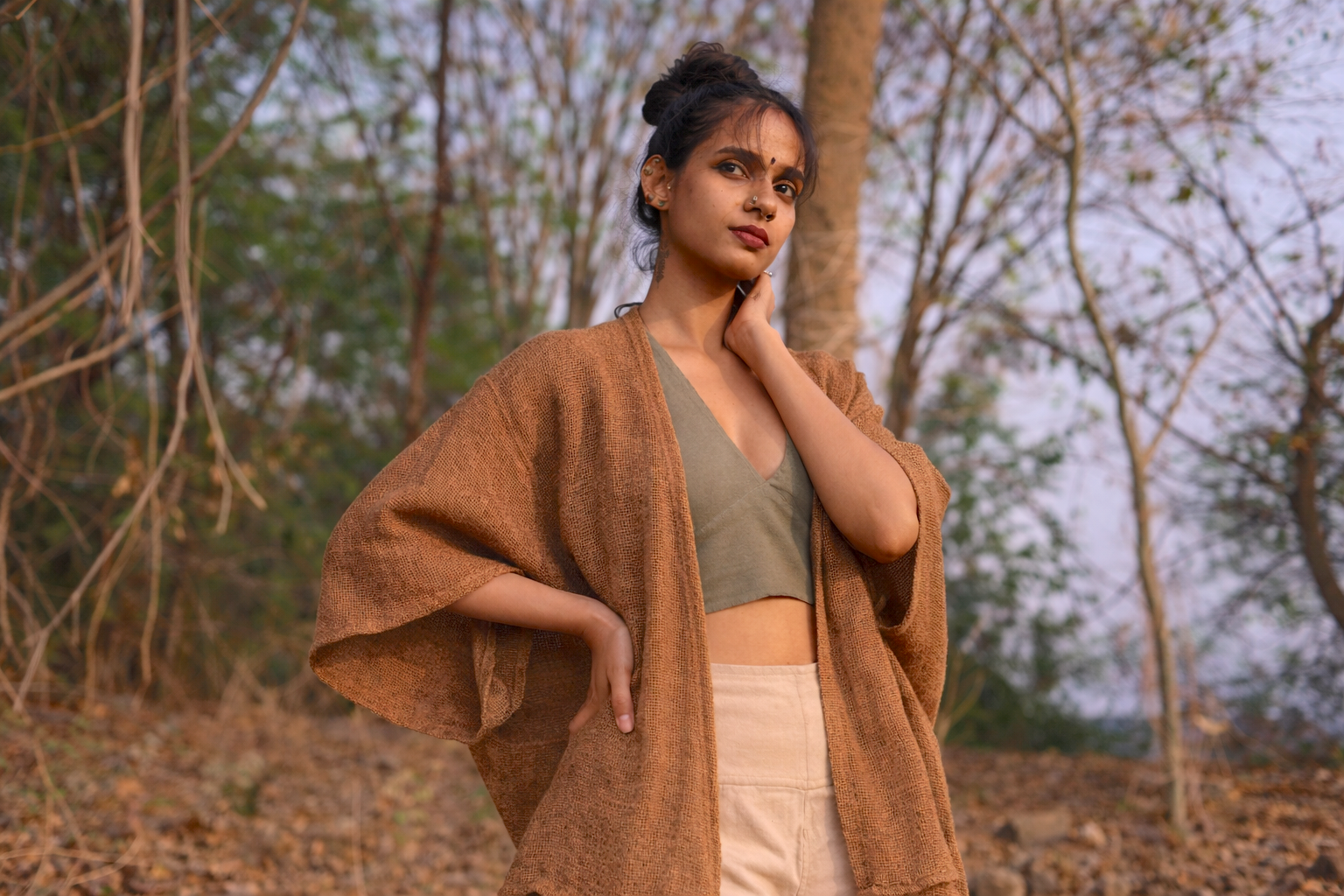 Boho Cotton Kimono- plain