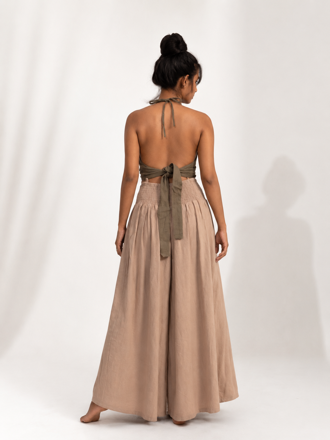 Plain Halter Crop Top