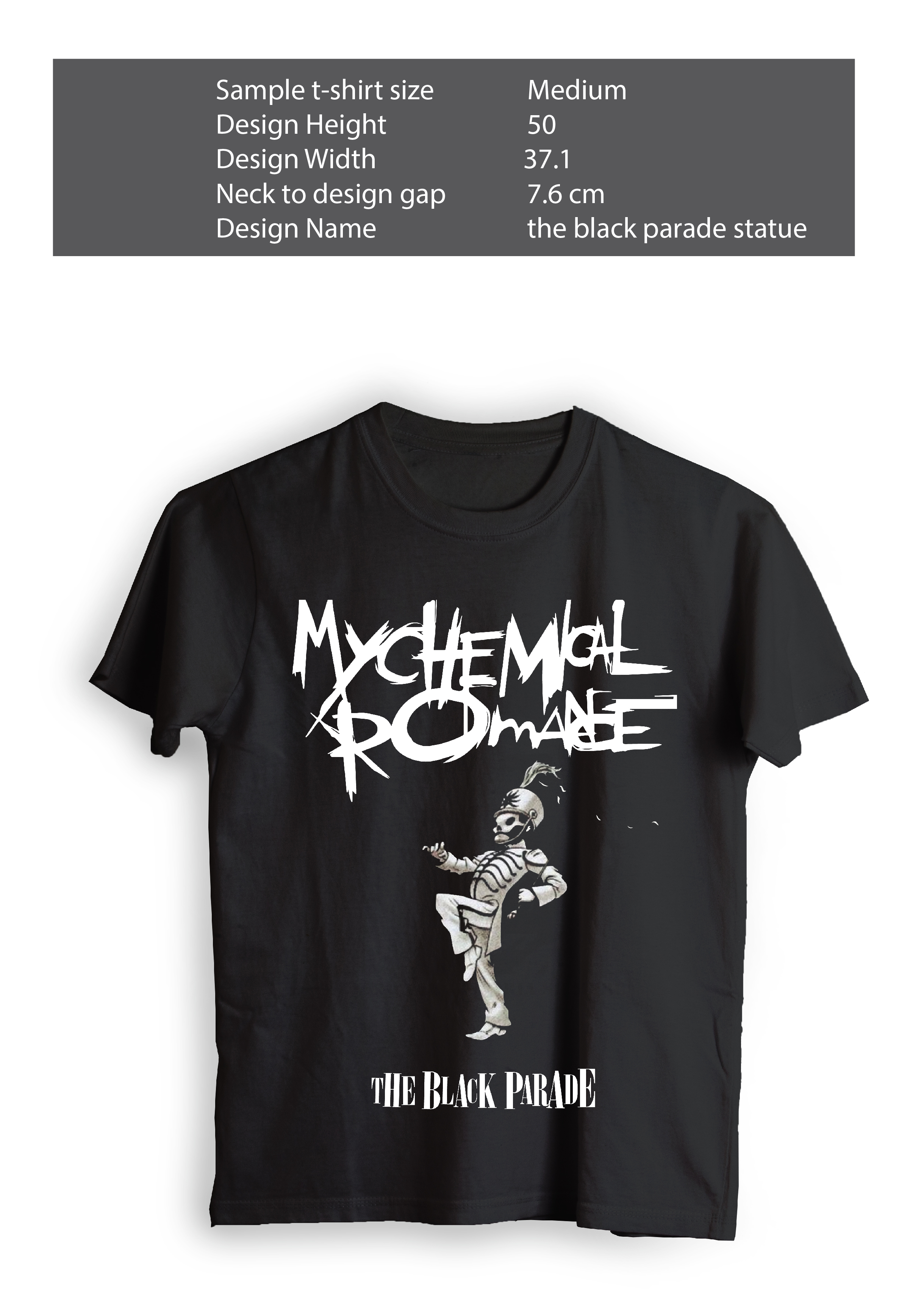 The black parade statue