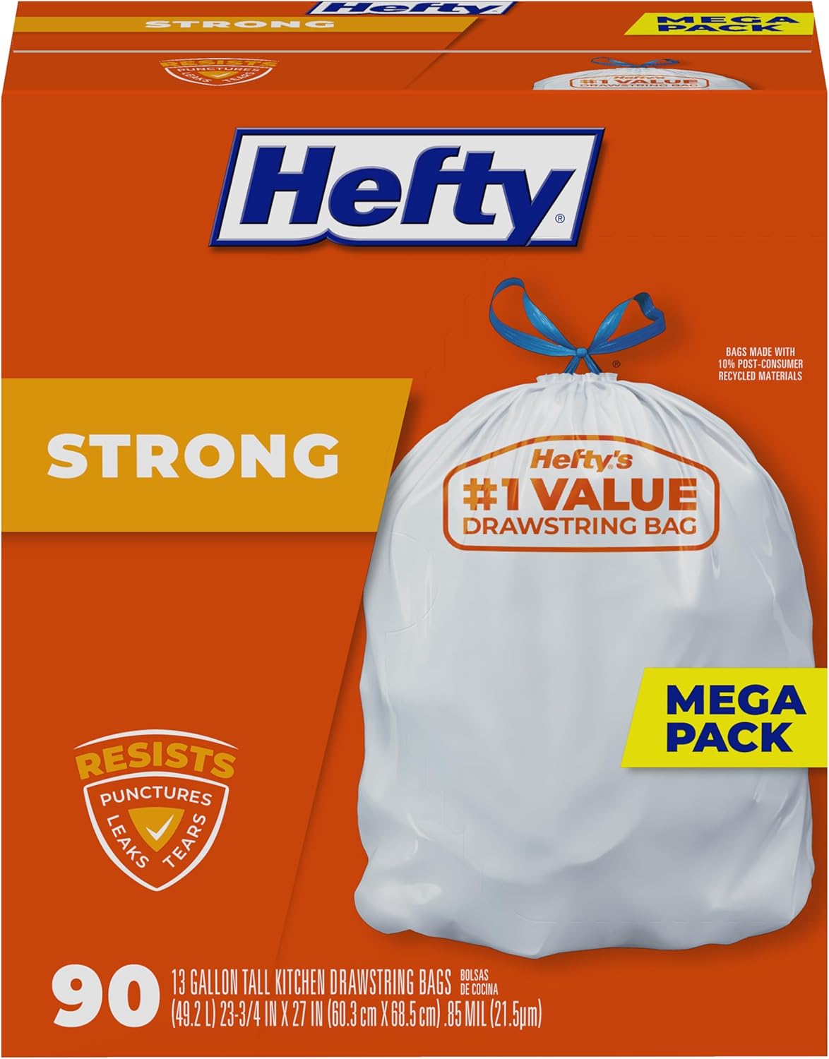 Hefty Strong 13 Gallon Trash Bags