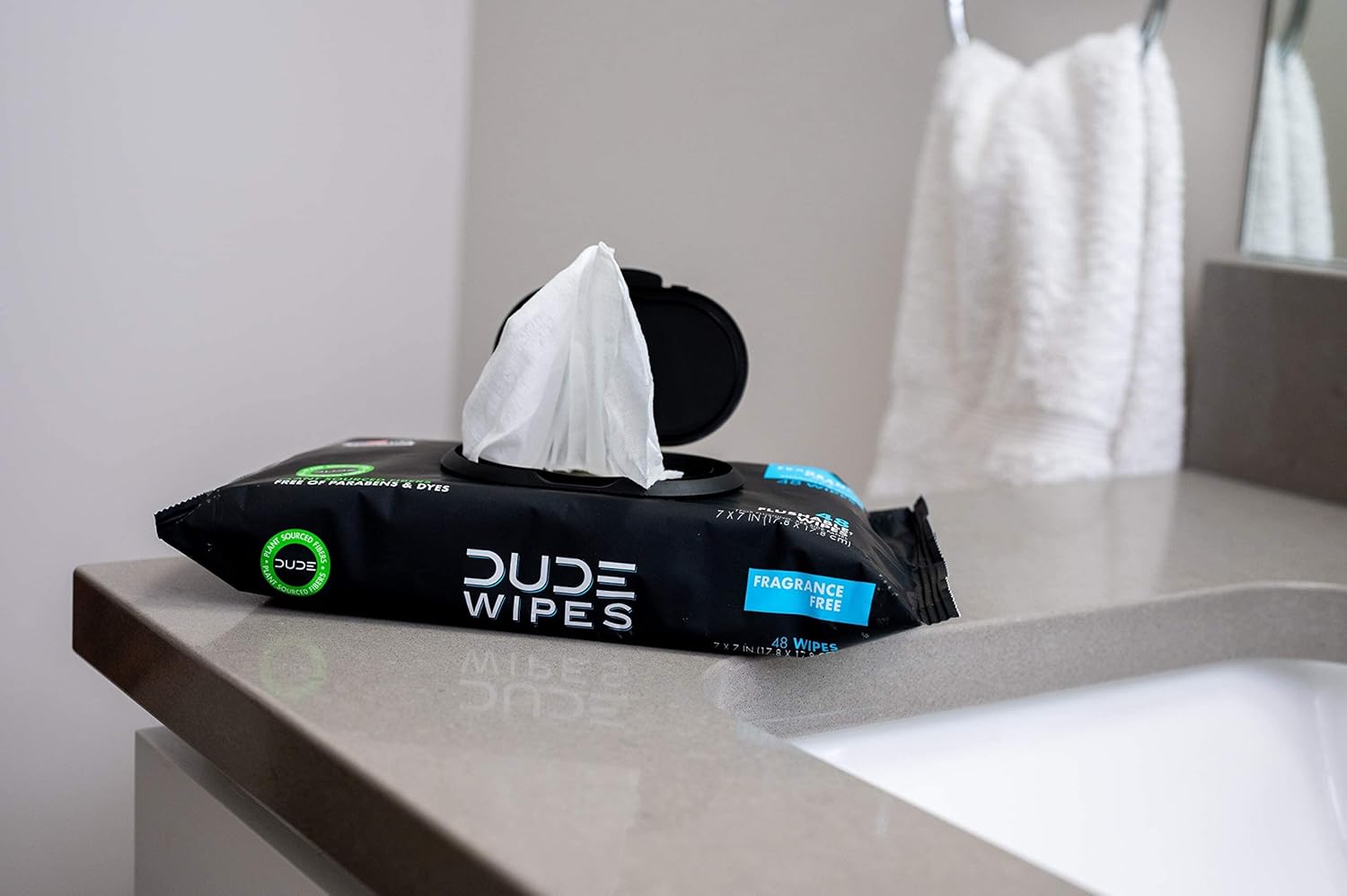 DUDE Wipes - Flushable Wipes - 6 Pack, 288 Wipes