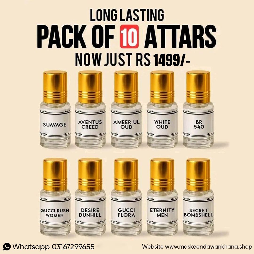 Pack of 10 Attars