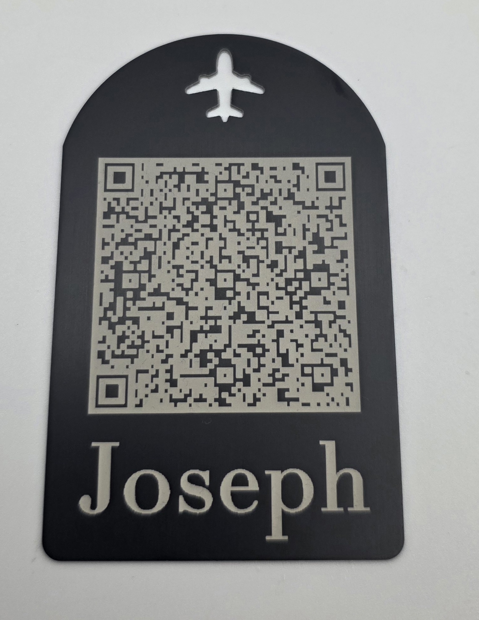 Custom Engraved QR Luggage Tags