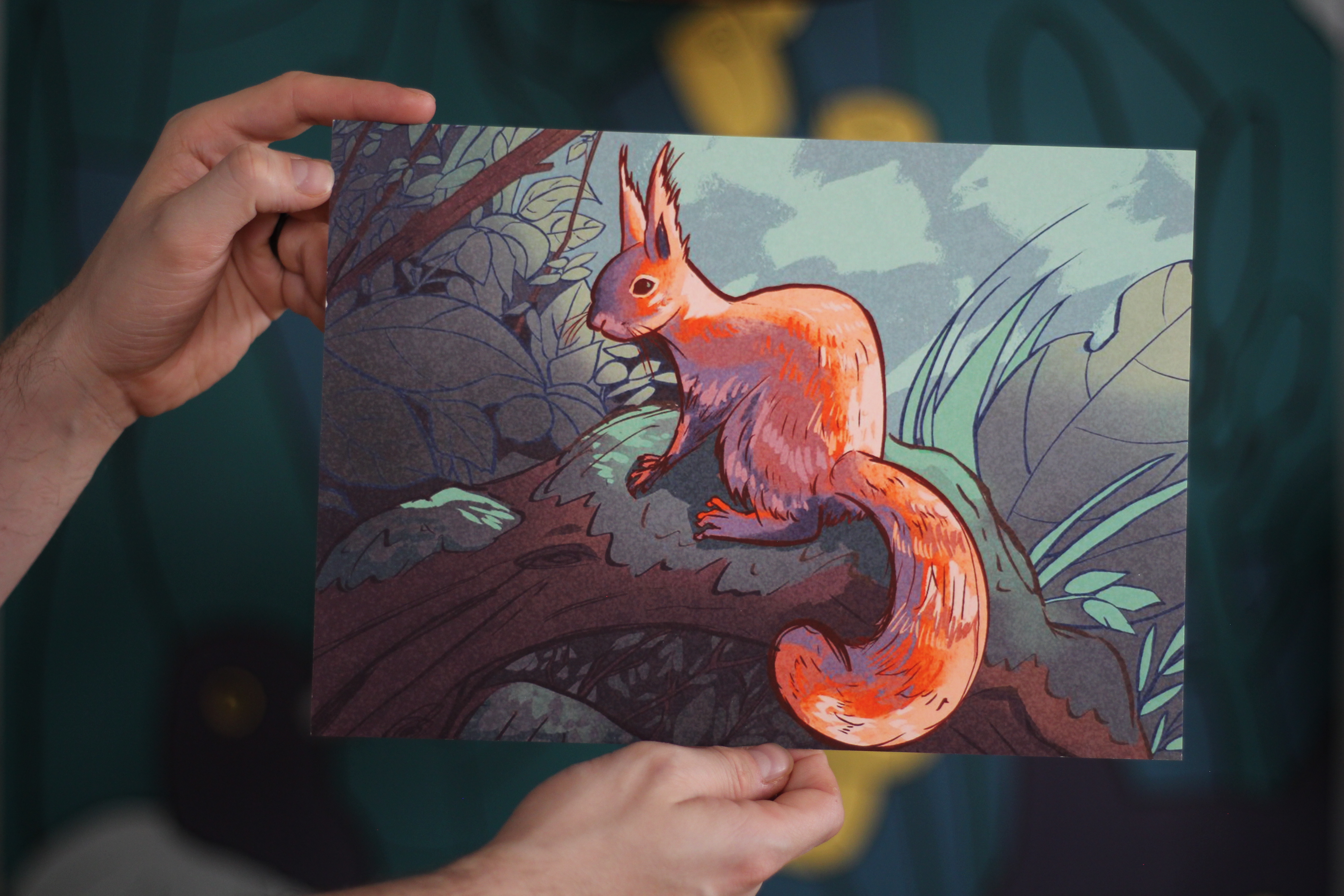 Squirrel on Tree - Print