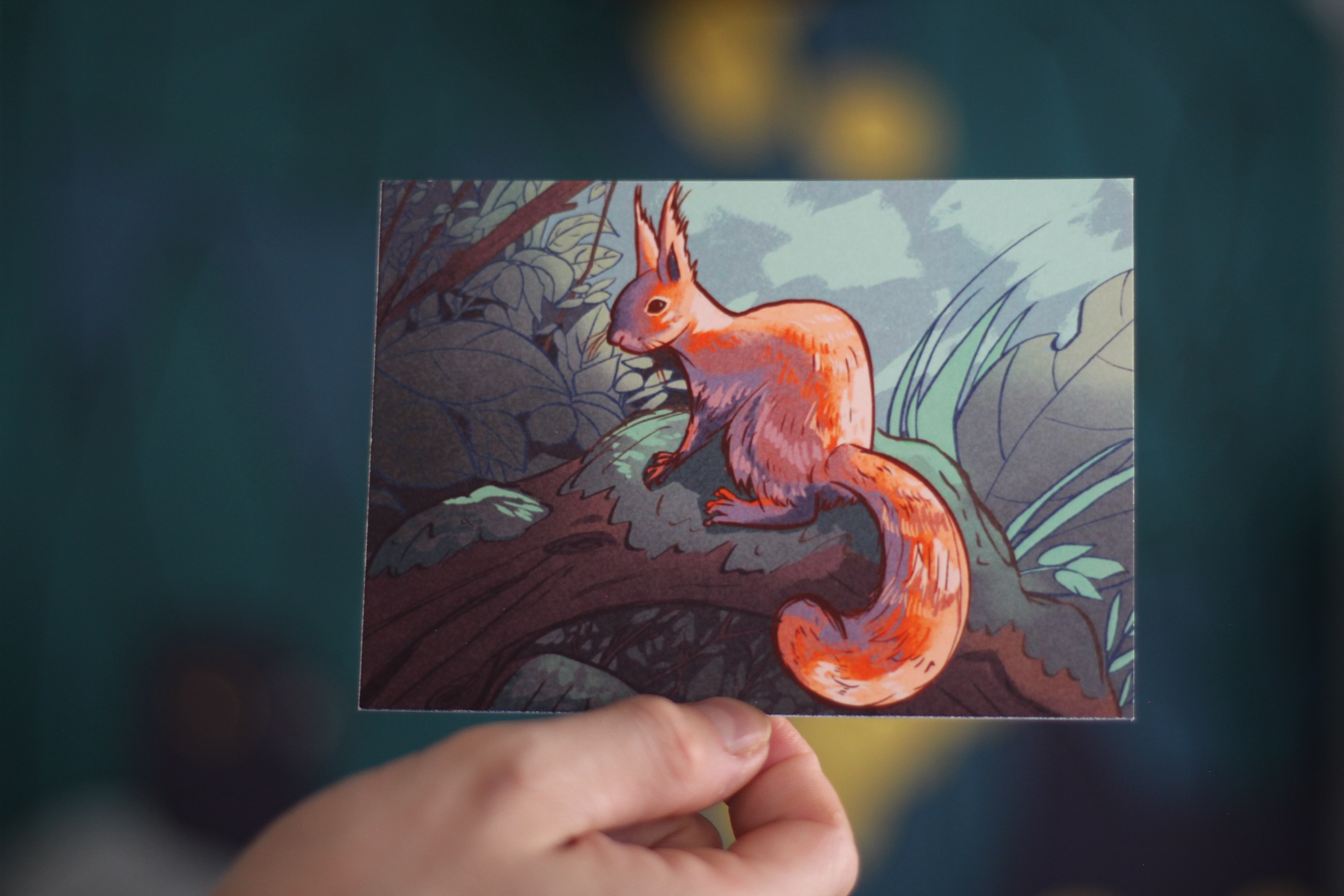 Squirrel on Tree - Print