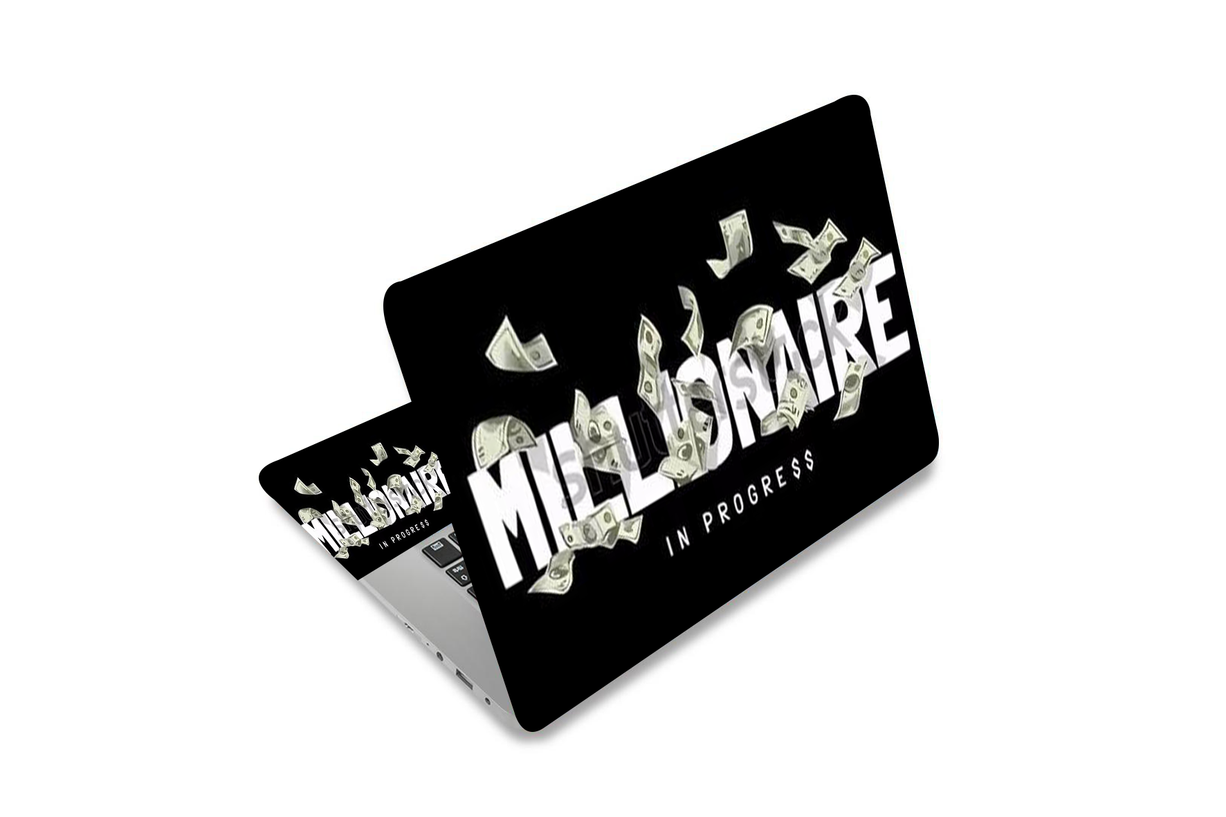 Sticker pour ordinateur 'Millionaire in Progress'