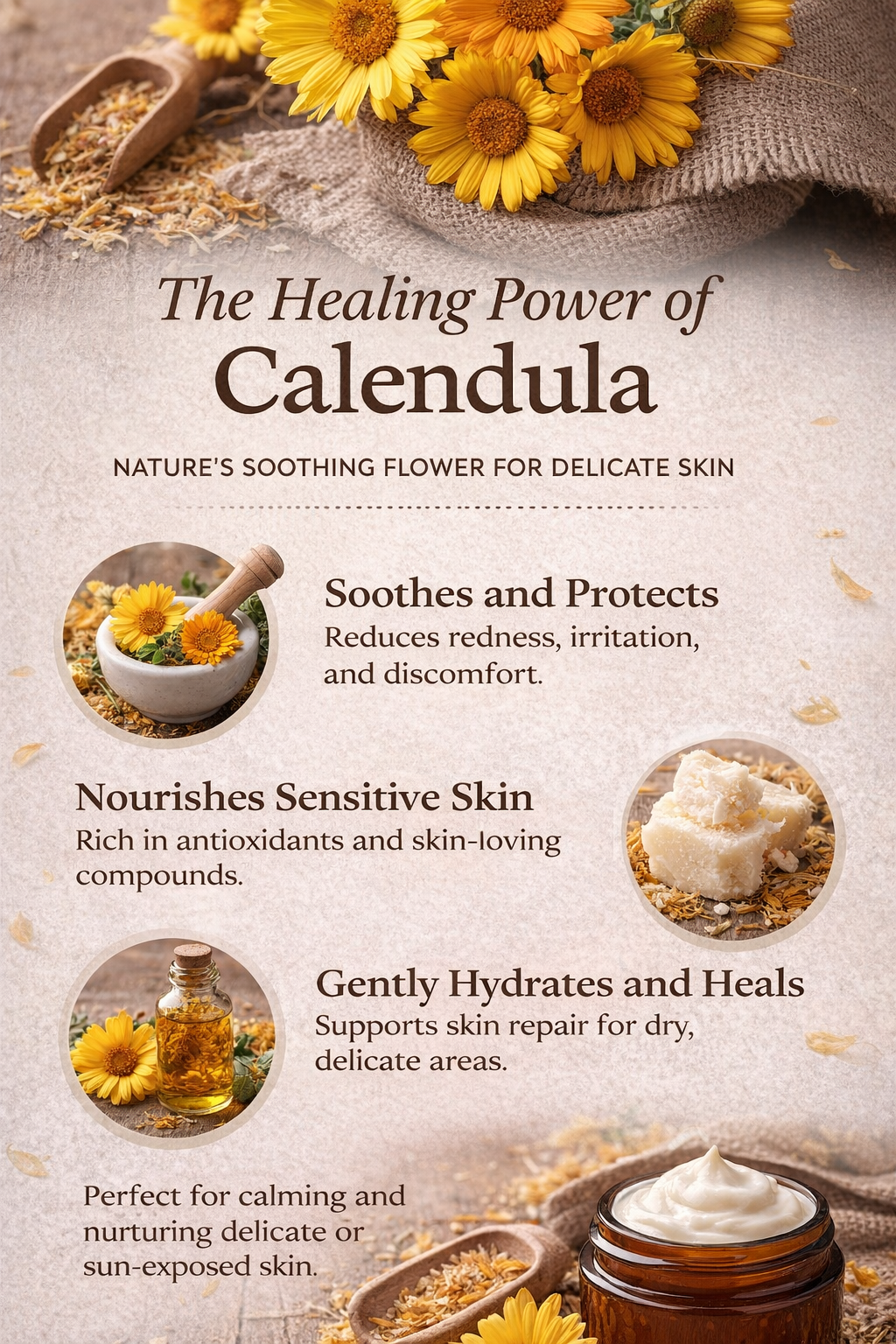 SunKind Calendula Styling Hair Cream