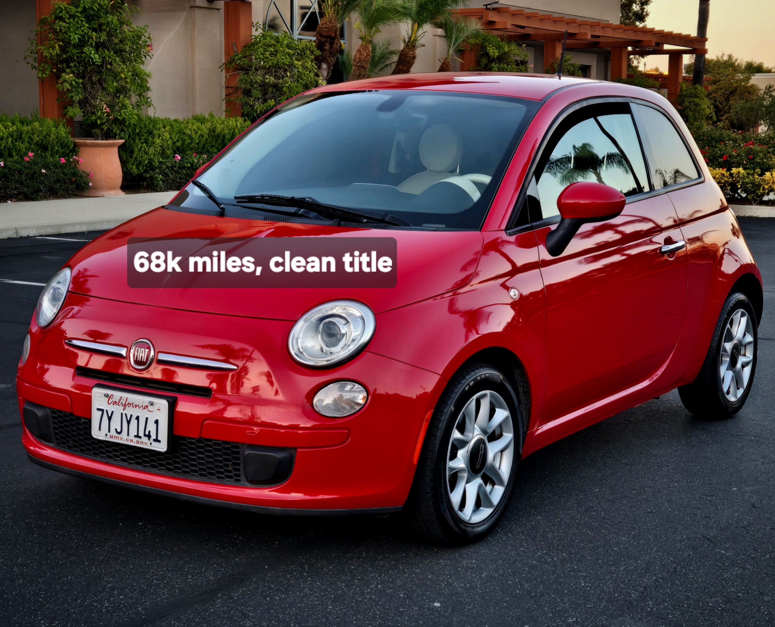 2017 Fiat 500 pop 1.3L gas superb gas mileage