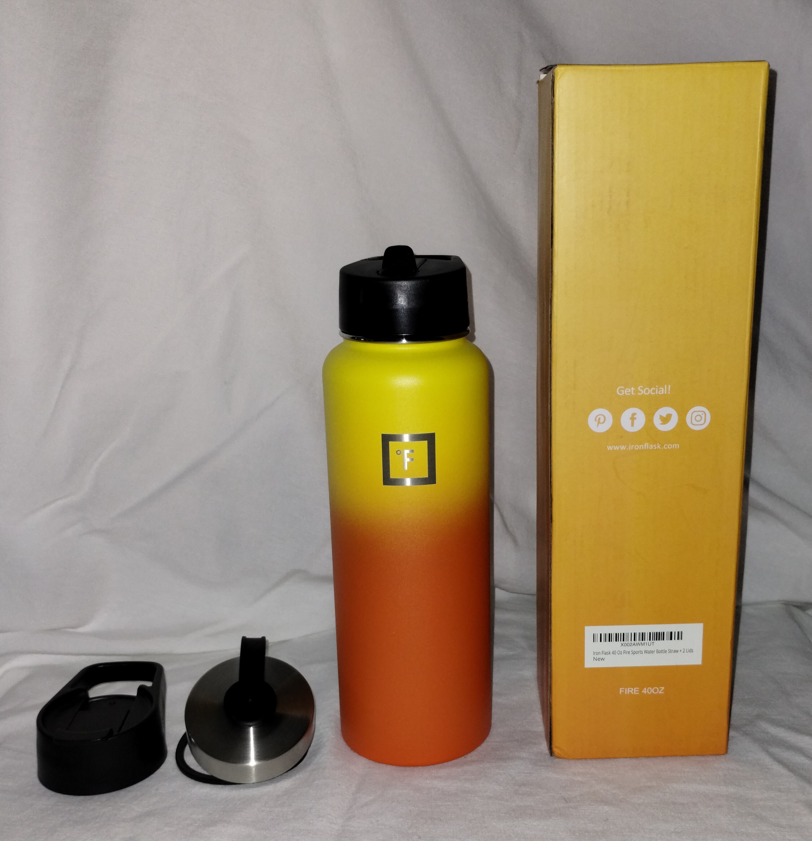 Iron Flask 40 oz Fire *Rare