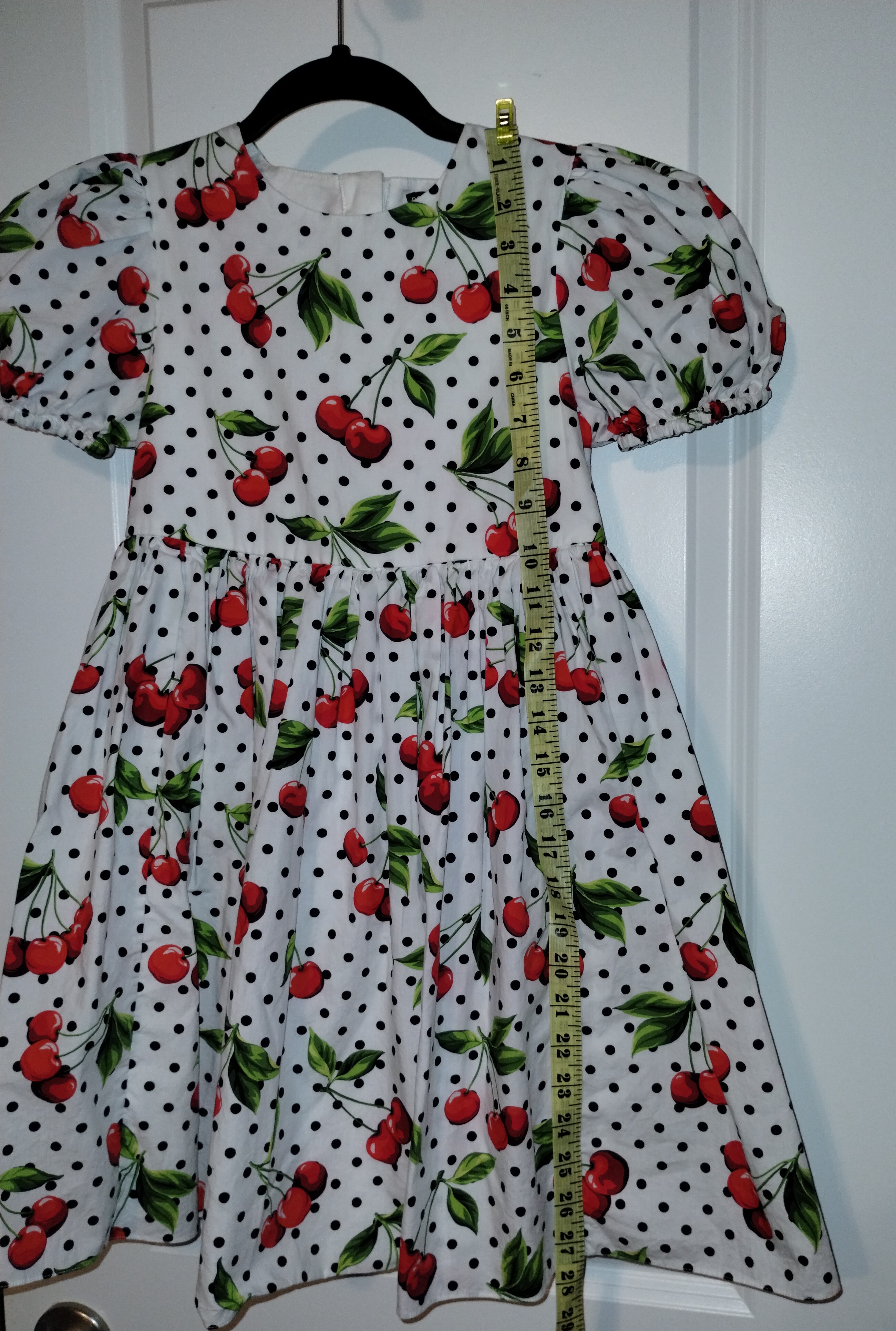 Dolce & Gabbana polka dot dress with cherry print