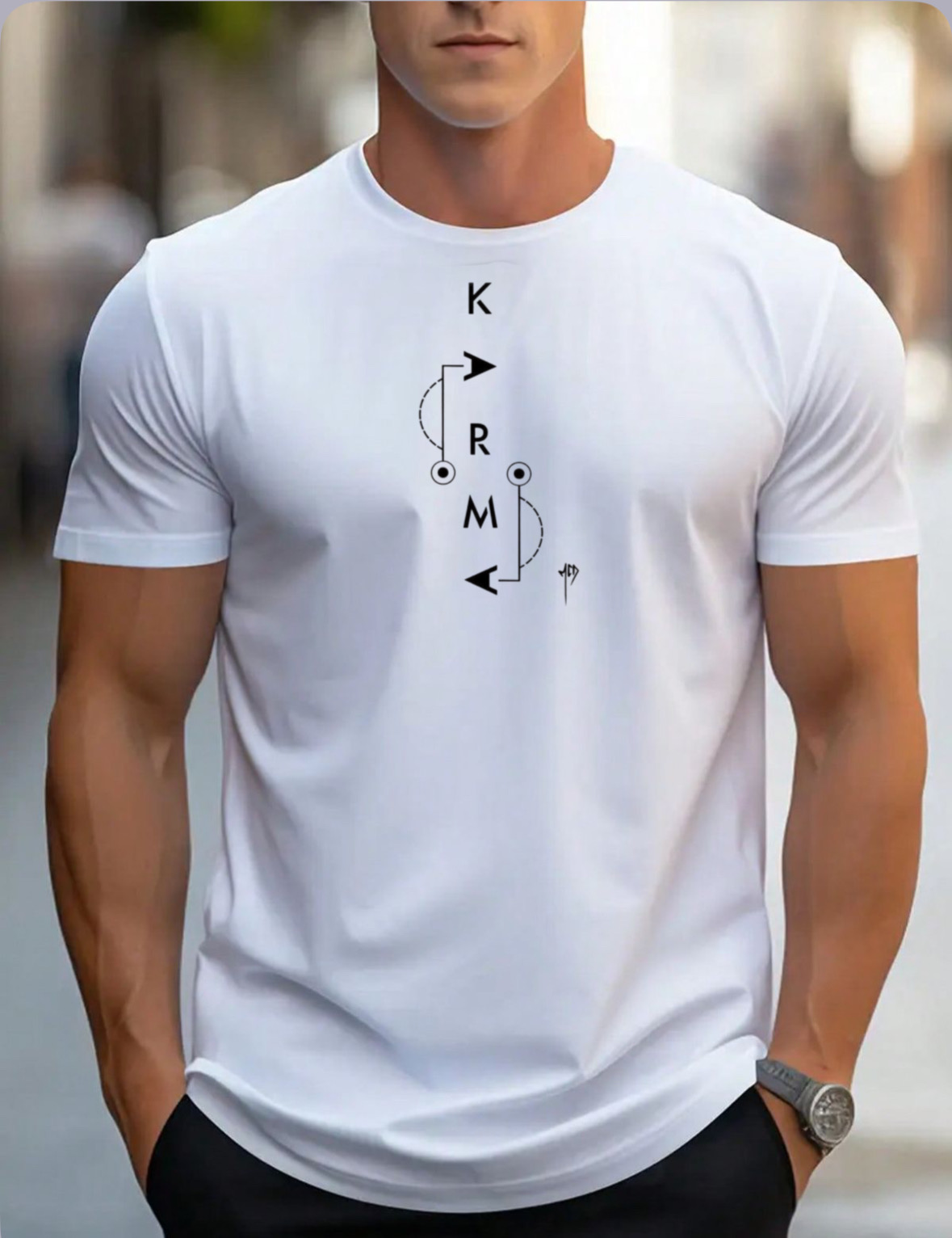 Graphic Printed Black T-Shirt