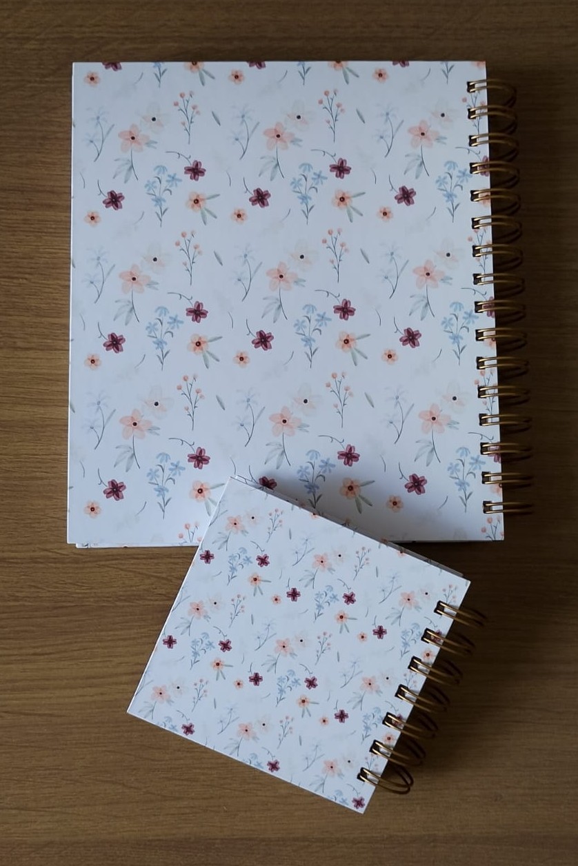 Bloco de anotações - floral