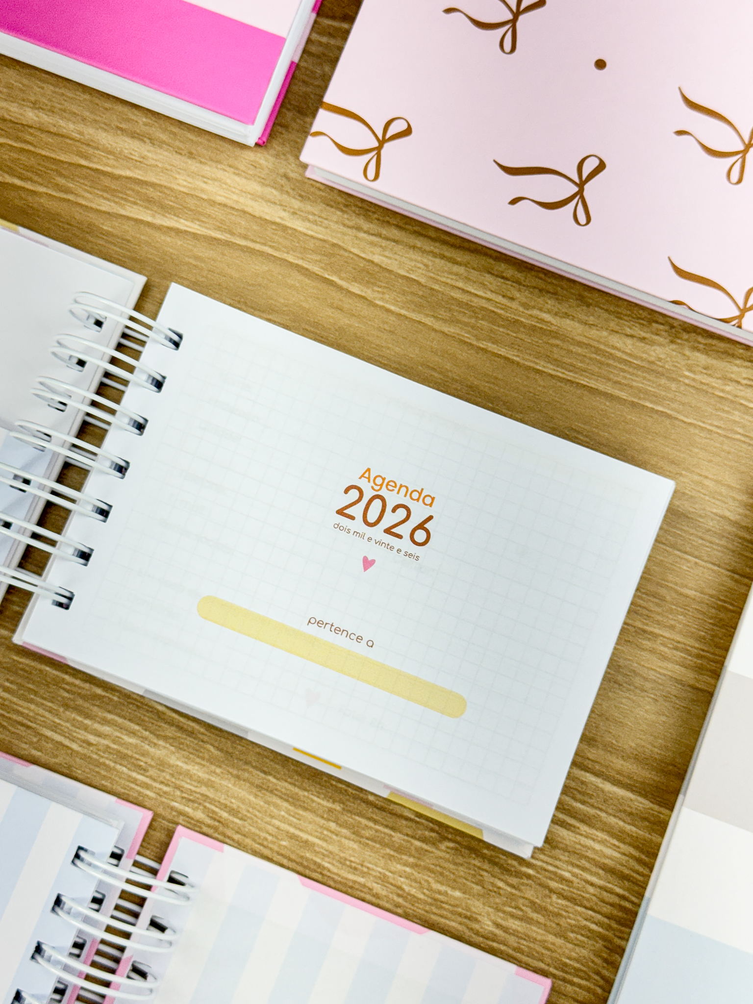 Agenda A6 horizontal - 01 dia, sem horas 