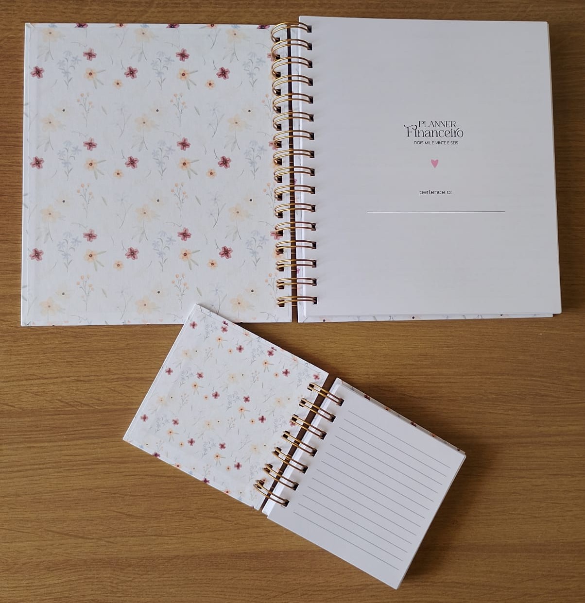 Bloco de anotações - floral