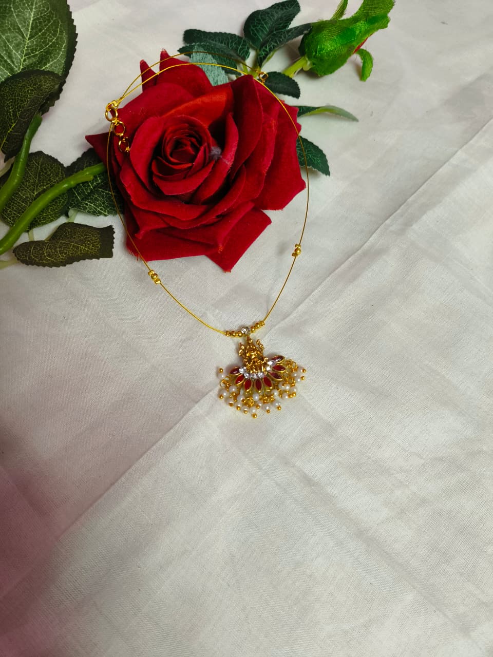 Lakshmi Pendant Invisible Chain 