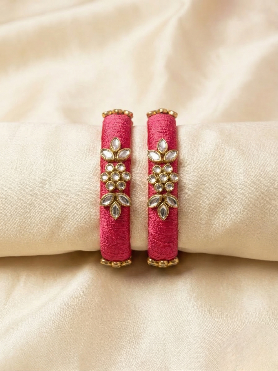 Embellished Silk Thread Bangles