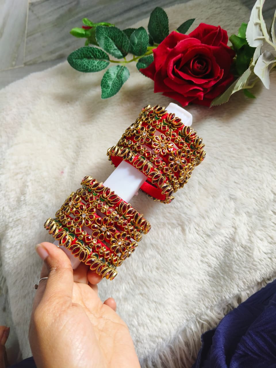 Traditional Red Bridal Bangles