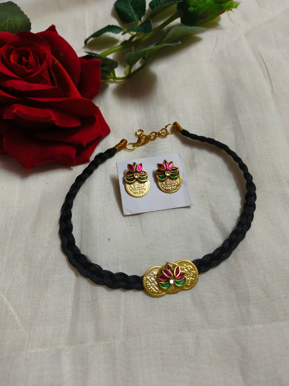 Lotus Gold-Plated Jewelry Set