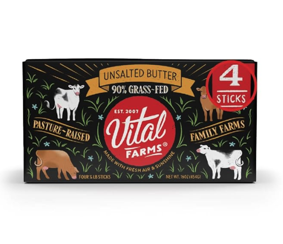 Vital Farms Unsalted Butter, 16oz
