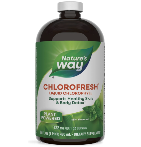 Nature's Way Chlorofresh Liquid Chlorophyll Internal Deodorant 16 fl oz, Mint Flavor (Packaging May Vary)