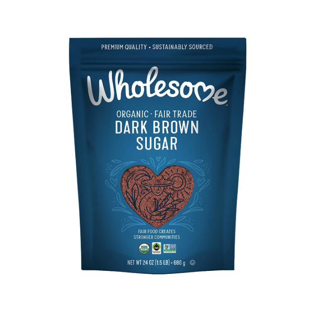 Wholesome Fair Trade Organic Dark Brown Sugar, 24oz, 6-Pack