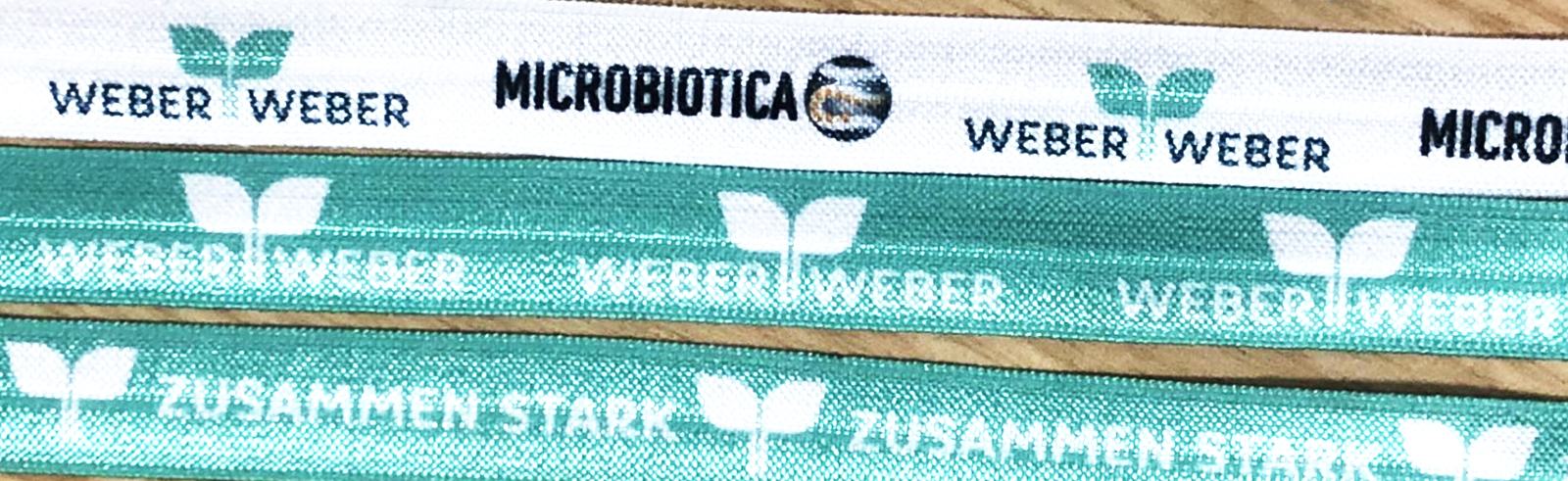 Individuell bedruckte Haargummi-Armbänder