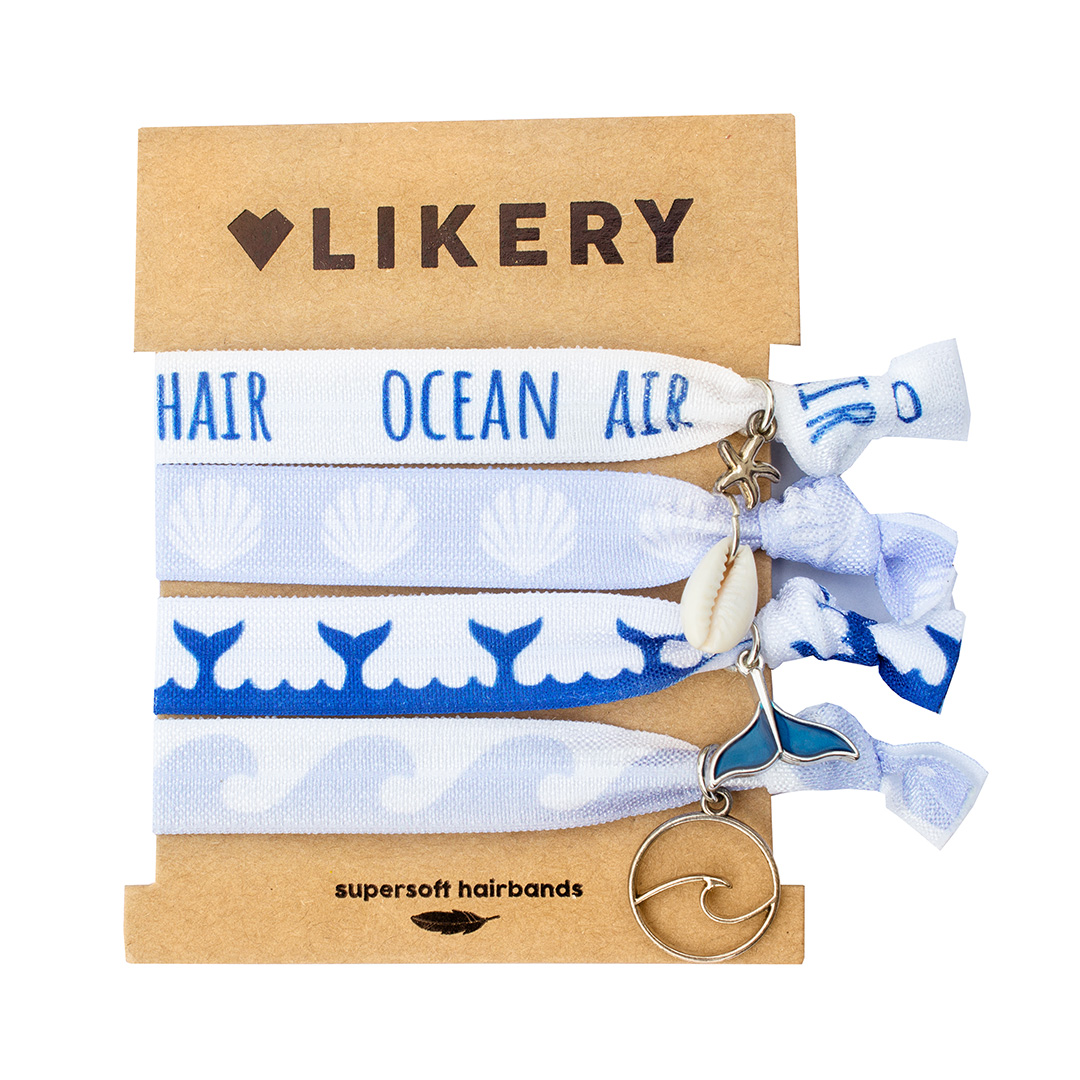 LIKERY 'Sailing Queen' Haargummis & Armbänder – Stoffarmbänder mit maritimen Anhängern