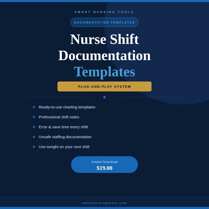 Nurse Shift Documentation Templates