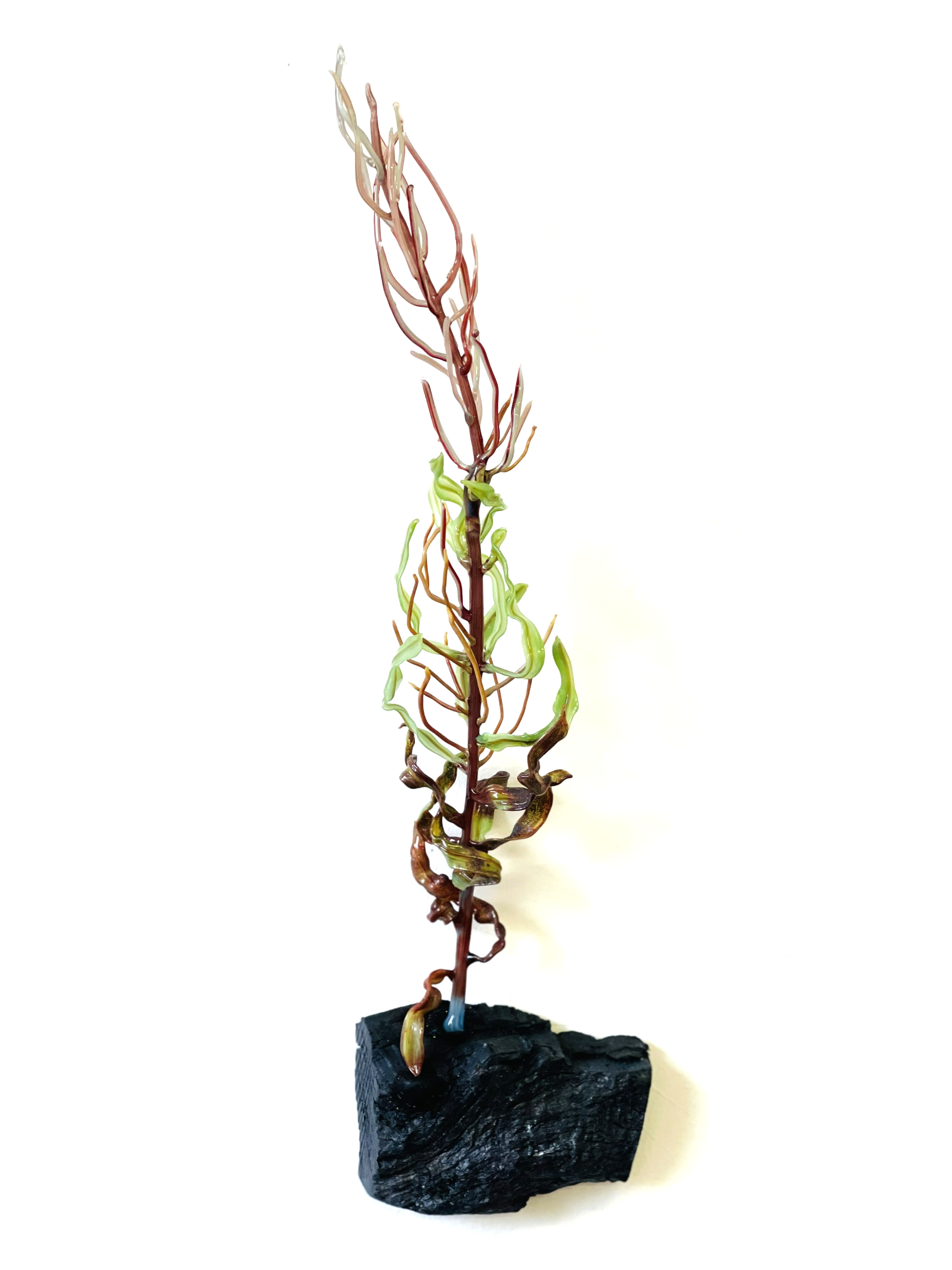 Glass Leaf Sculpture