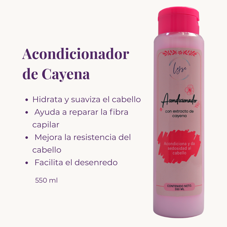 Acondicionador de Cayena Lyse 550 ml
