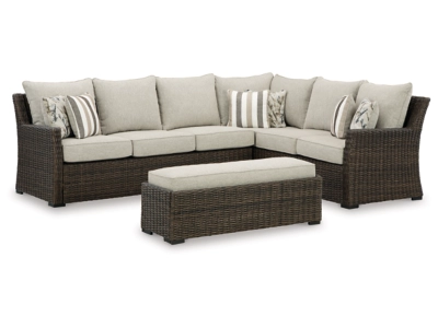 Brook Ranch Sectional and Ottoman