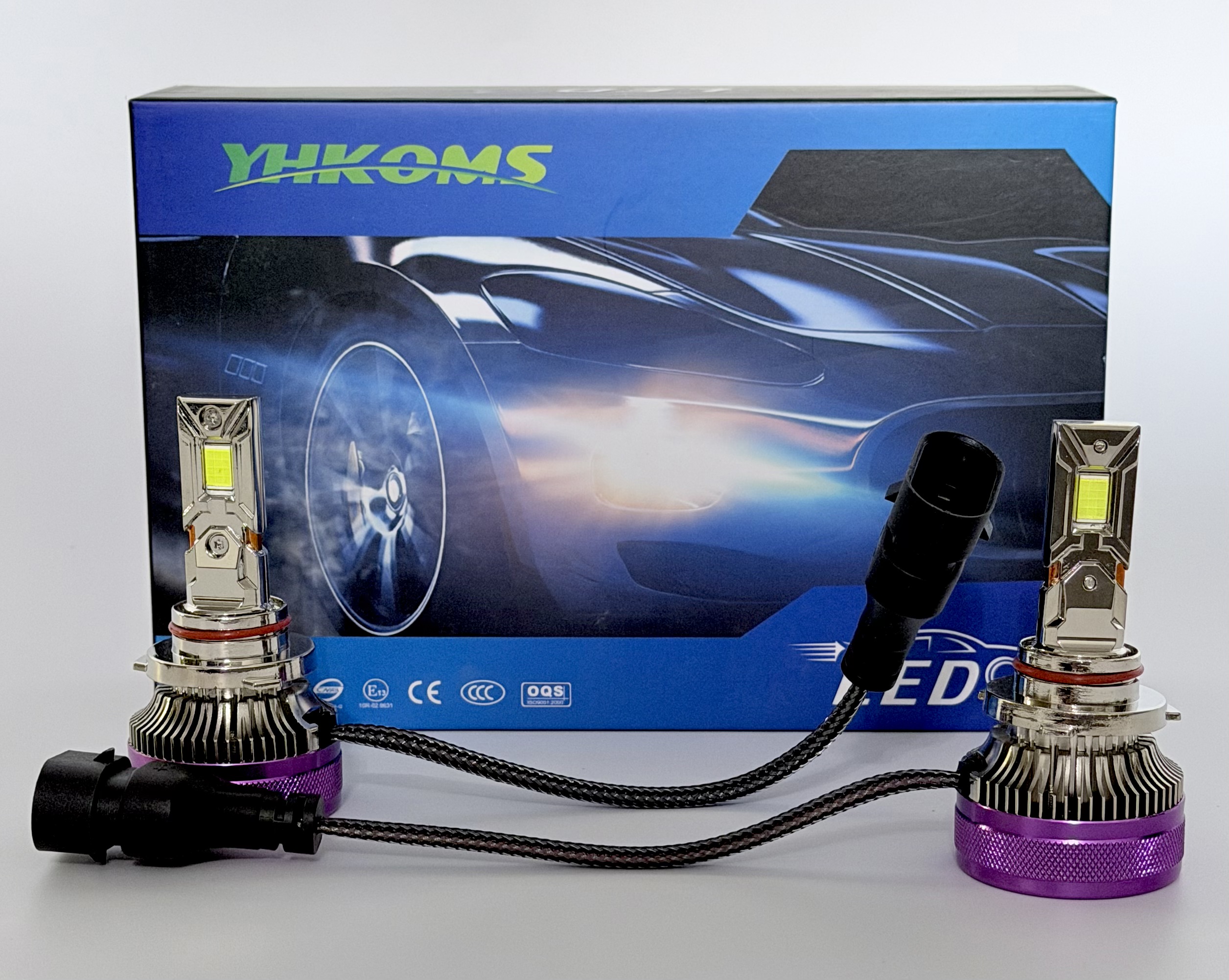VOLTVISION LED Headlight Bulbs, 130W 10,000LM per Pair, High-Power 5585 Chip, IP67 Waterproof, 2-Pack