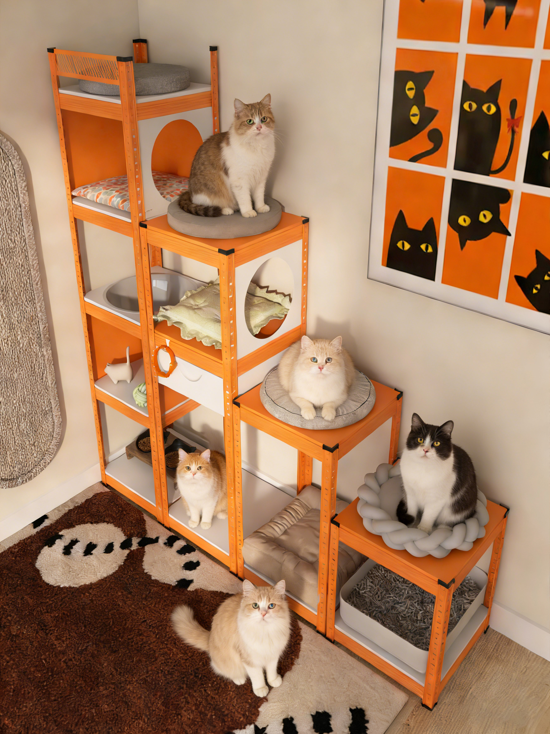 Modular furniture for both humans and pets