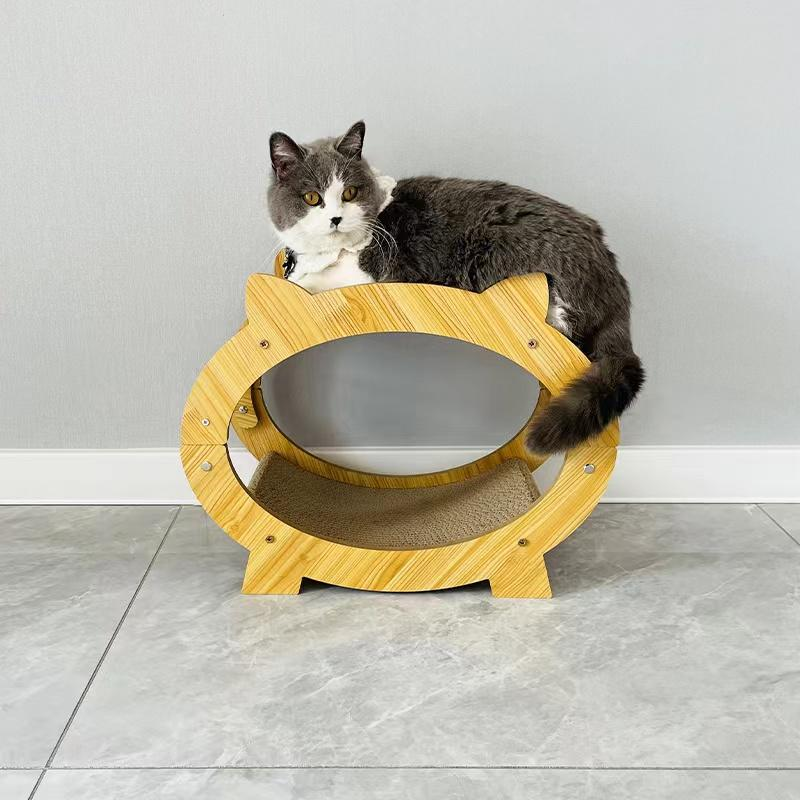 Sheet and solid wood series corrugated paper cat scratching boards