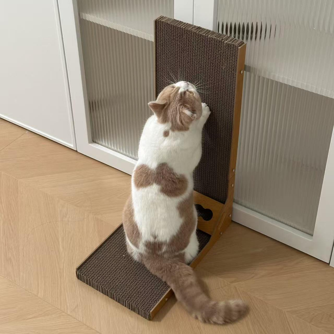 Sheet and solid wood series corrugated paper cat scratching boards