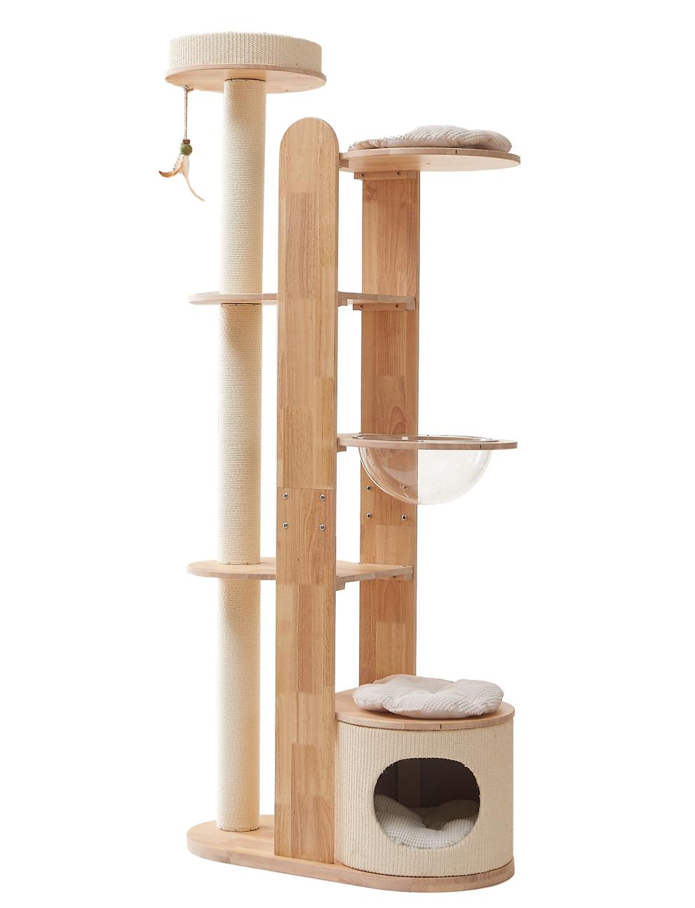 Solid wood cat climbing frame