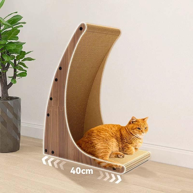 Sheet and solid wood series corrugated paper cat scratching boards
