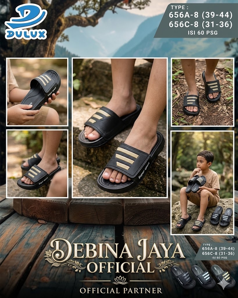 Sandal Slop Dulux 656 C-8  656 A-8  - No.31-44