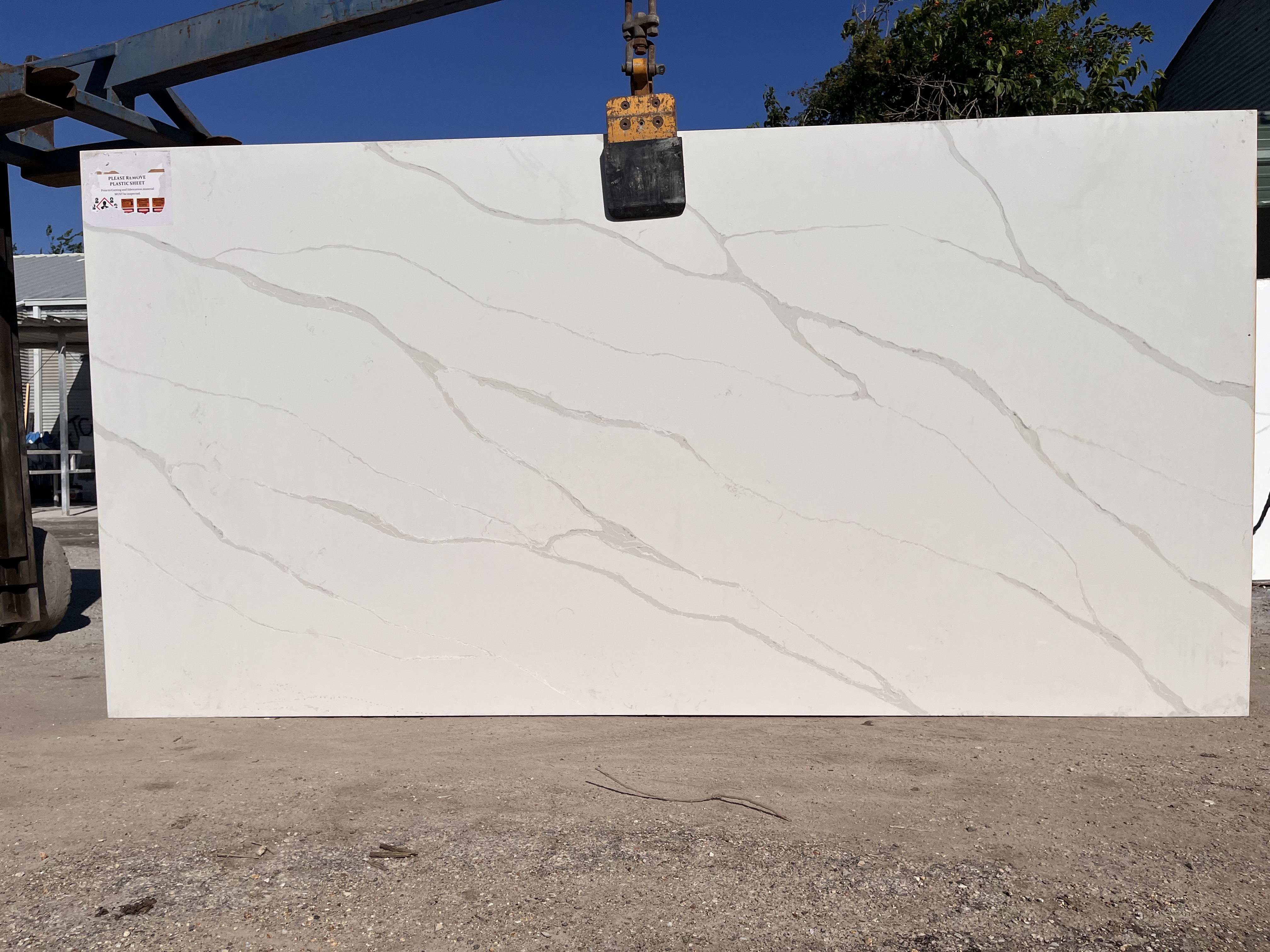 Calacatta Grey Quartz Slab