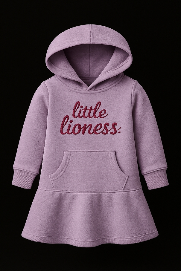 Little Lioness Hoodie Dress