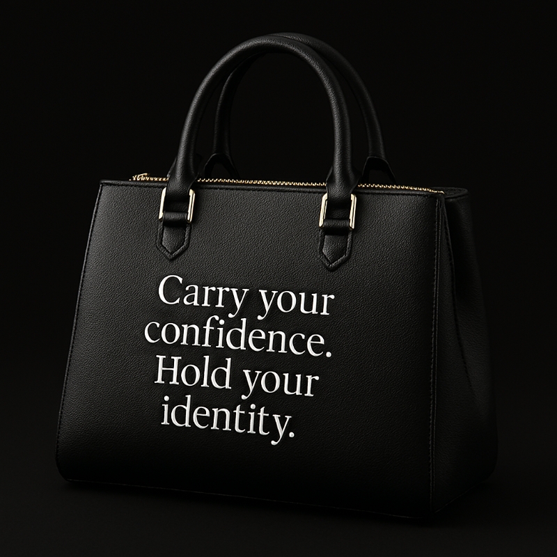 Classic Black Leather Handbag