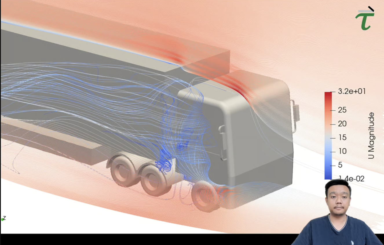OpenFOAM Truck Aerodynamics Case Study (tutorial & template)