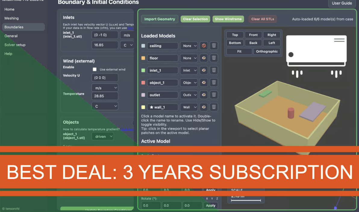 tensorHVAC-Pro 3 Years Subscription