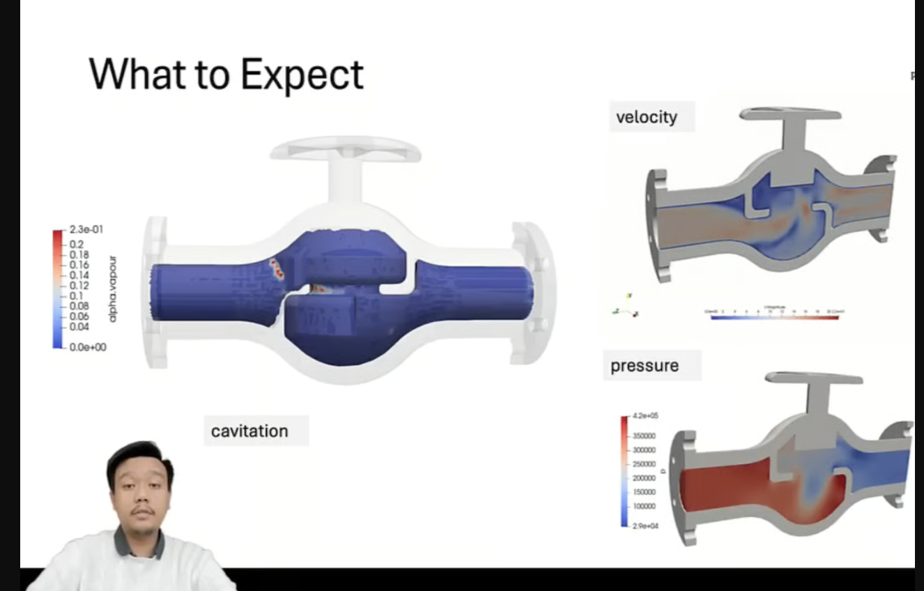 OpenFOAM Global Valve Cavitation Case Study (tutorial & template)