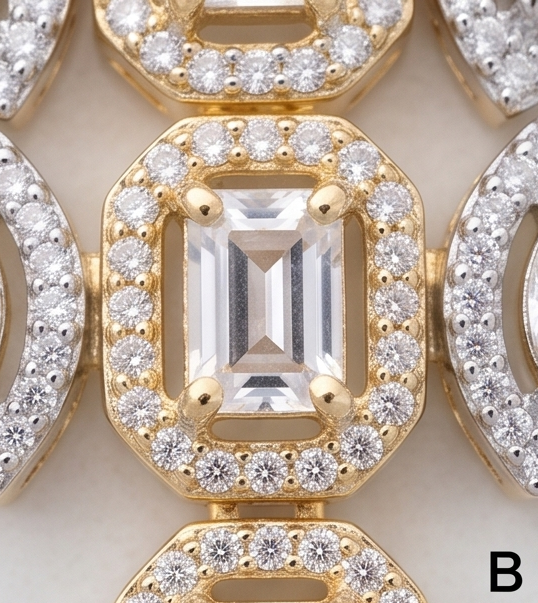 Elegant Gold and Diamond Bracelet BRC-004